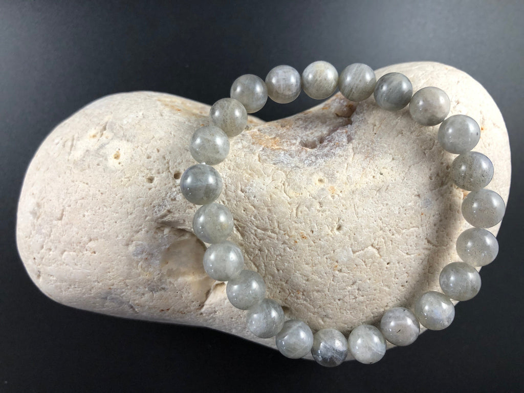 Bracelet perles naturelles labradorite pour protection 