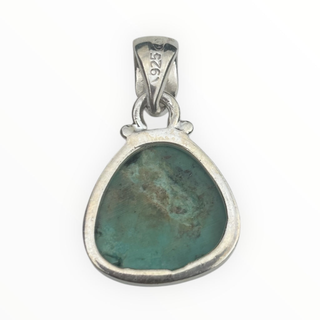 verso pendentif argent turquoise véritable