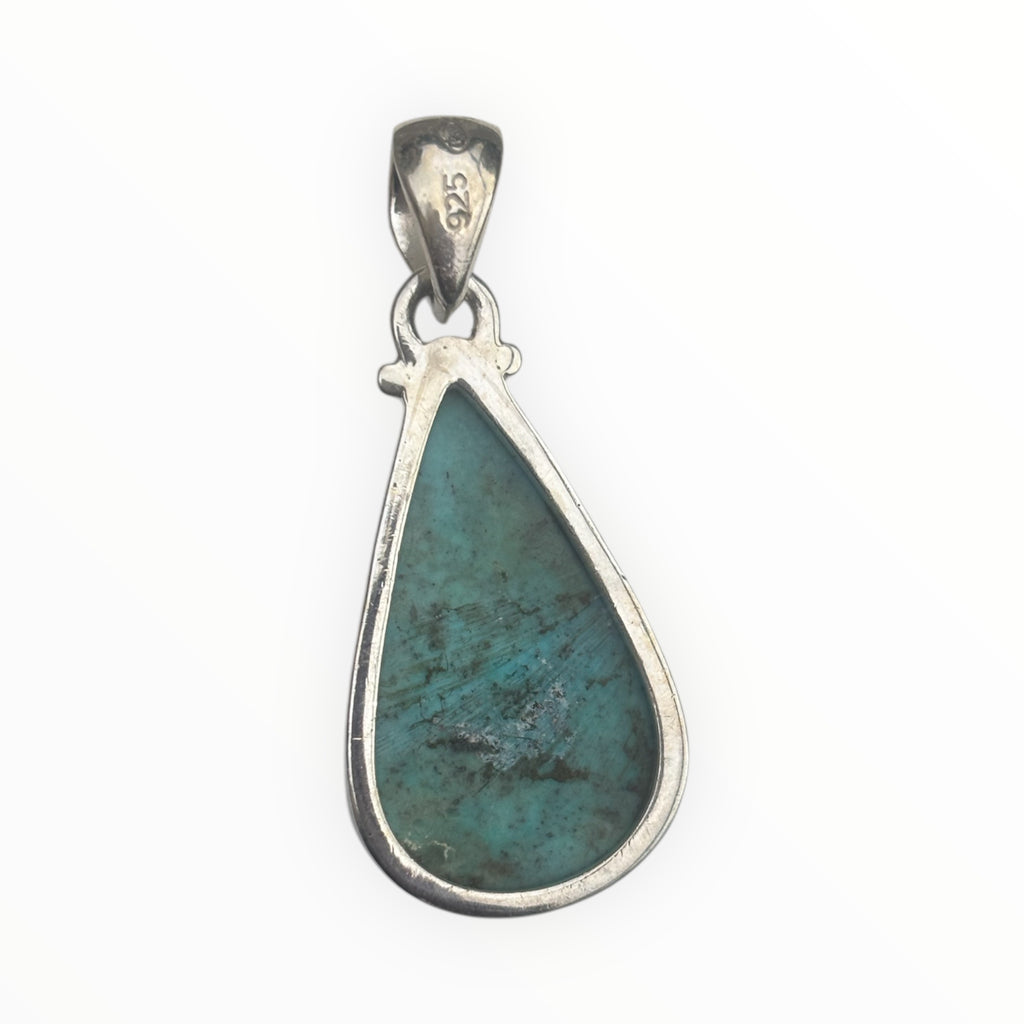 verso pendentif argent 925 turquoise
