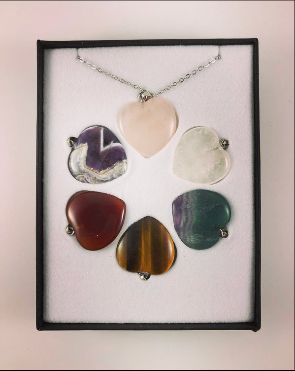 Coffret collier cœur 